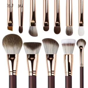 Belleza luxury highend custom 12Pcs pennello per trucco pennello per trucco ecologico etichetta privata professionale