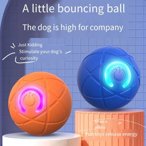 Juguete Interactivo Automático Recargable para Perros Pequeños - Pelota Saltarina de Silicona Resistente con Diseño de Dibujos Animados Realistas para Ejercicio y Aburrimiento - Product Image 2