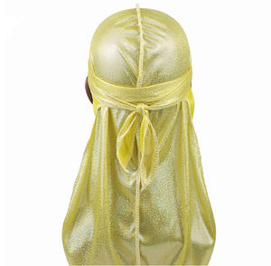 Chapeau de pirate à longue queue Chapeau turban soyeux élastique Brillant de haute qualité Pas cher Long <span class=keywords><strong>Durag</strong></span> pour hommes - Product Image 4