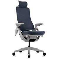 Chaise de bureau ergonomique de luxe contemporaine entièrement en maille, avec mécanisme de suivi de la gravité, siège en mousse moulée 3D