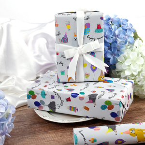 Factory Wholesale 80g Birthday Custom Luxury 70cm X 3m Metallic <b>Paper</b> <b>Roll</b> <b>Wrapping</b> <b>Paper</b> for Packaging - Product Image 6