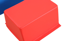 Nouvelle conception de section de jeu souple pour enfants Boîte à chevaux trapézoïdale junior Boîte d'entraînement au saut couvert de PVC