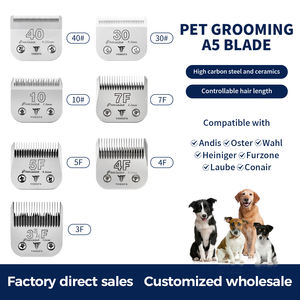 Pisau cukur hewan peliharaan presisi baja karbon tinggi pisau cukur perawatan anjing 10 #30 #40 # 3F 4F 5F 7 pisau pemotong anjing dapat dilepas - Product Image 2