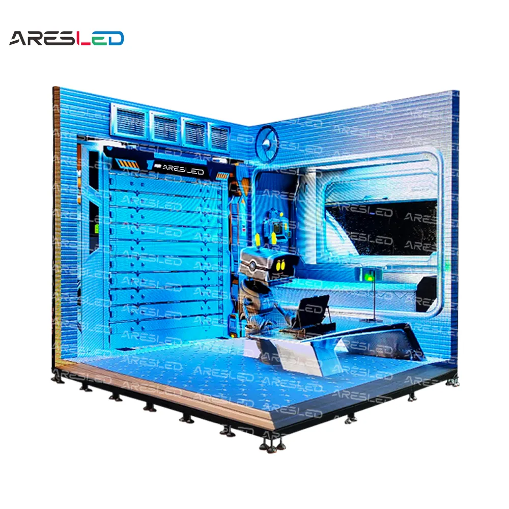 Ares LED nhập vai Chiếu kỹ thuật số 3D đứng đắm chìm trong thế giới ảo nhập vai buổi hòa nhạc dẫn hiển thị
