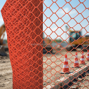 Clôture de sécurité orange en HDPE, barrière routière en PE, réutilisable, résistante aux intempéries, stabilisée aux UV, 500 g/m², rouleau de 1 m x 50 m, chantier de construction, ferme, SM - Product Image 3