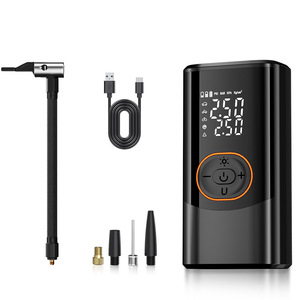 Bomba de Ar Elétrica Portátil para Pneus, Inflador Sem Fio para Carros e Bicicletas, Ferramenta Inteligente com Display Digital, Leve e de Aço - Product Image 1
