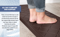 Tapis de sol de cuisine ergonomique épais anti-fatigue CR, tapis de bureau pour travailler debout