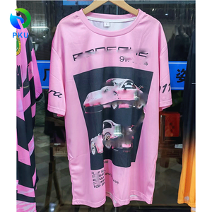 Camiseta de manga corta para <span class=keywords><strong>hombre</strong></span>, impresa en 3D de alta calidad, con hombros caídos, informal, tipo polo, de secado rápido y transpirable, mezcla de materiales. - Product Image 3