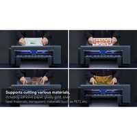 Skycut A3MAX4-D Dubbele Kop Servomotor Automatische Voeding Label Snijplotter Hoge Snelheid Sticker Stans Cutter Met Ccd Camera
