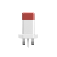 UK Plug 65W USB C Chargeur 3 Broches Téléphone Portable GaN Chargeur Type-C Adaptateur PPS Chargeur Rapide Pour Ordinateur Portable