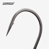 ROVORO Tackle Finesse Extra Wide Gape Mushroom Jig Heads Ned Rig BKK Hook Coated PTFE Lure Fishing for Bass Worm Soft Baits