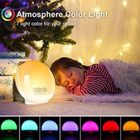 Despertador Inteligente con Luz Nocturna para Niños, Despertador Analógico Retro LED con Simulación de Amanecer, Reloj Despertador para Levantarse