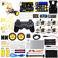 Kit de Brazo Robótico Mecánico Keyestudio 4DOF para Arduino con Joystick, Kit de Brazo Robótico de Metal para Programación STEM para Adolescentes y Adultos