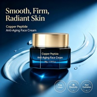 Crème pour le visage au collagène, peptide GHK-Cu et vitamine E - Anti-âge, éclaircissante, raffermissante, hydratante, nourrissante pour tous les types de peau