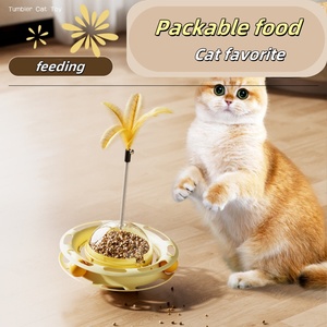 Giocattoli di fabbrica per gatti auto-attivati per <span class=keywords><strong>Tumbler</strong></span> giostra per gatti ciao Teaser Stick perdite di cibo non di plastica transfrontaliera all'ingrosso - Product Image 6