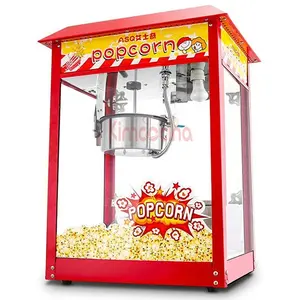 Popcorn machine commercial stall with new electric Pod corn flower snack puffing popping grain popcorn machine