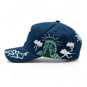 Gorras de Béisbol Originales Del Barbas 2026: Gorras de 5 Paneles con Logotipo Bordado 3D Personalizado, Interior de Satén y Exterior de Gamuza - ¡Venta Caliente! - Product Image 2