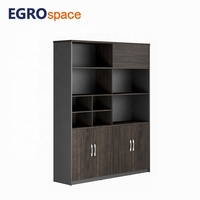 Meuble de bureau moderne de luxe EGROspace, armoire de rangement en bois haut de gamme avec tiroirs pivotants
