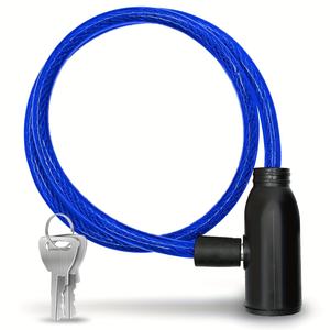 Candado de Cable de Acero <span class=keywords><strong>Antirrobo</strong></span> Resistente para <span class=keywords><strong>Bicicleta</strong></span>, Motocicleta, Scooter, con Llave - Product Image 2