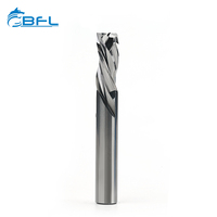 Fresa de compresión BFL de 2 filos de carburo de tungsteno con corte ascendente y descendente de 3/8 pulgadas