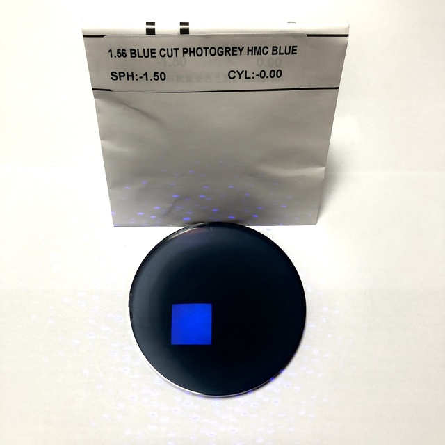 Factory 1.56 Index Photochromic Blue Cut Anti Blue Light Photogrey Transition HMC Optical Lenses UV420 Protection 3C Base Curve