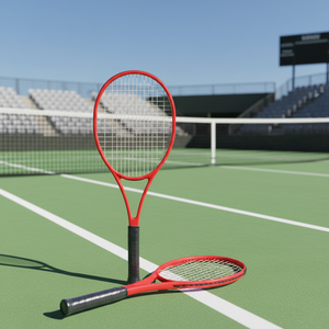 Fabricant de raquettes de tennis de fabrication chinoise, raquette de tennis avec logo personnalisé, matériau léger en fibre de carbone et en maille de nylon durable - Product Image 4