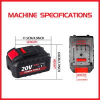 Batterie au lithium-ion 20V MAX pour outils électriques sans fil, batterie de remplacement pour perceuse électrique, clé à chocs, tournevis