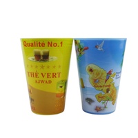 Gobelet en plastique personnalisé imprimé par sublimation, 400 ml, gobelet réutilisable en PP pour boissons