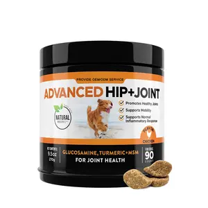 Advanced Formula MSM Dog Hip & Joint Multivitamin Soft Chews Support For Pet With Glucosamine Chondroitin And Turmeric