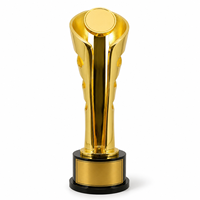 Trophée métallique haut de gamme prêt à l'emploi, sans frais de configuration, gravure laser, impression sérigraphique pour événements sportifs et remises de diplômes