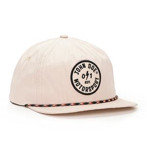 Gorras de Béisbol Personalizadas de 5 Paneles con Bordado de Logotipo, Gorras de Nylon con Cierre a Presión y Cuerda - Product Image 3