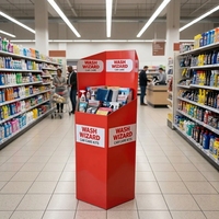 Bac de recyclage en carton sur mesure pour supermarché, bac de recyclage pour la vente au détail