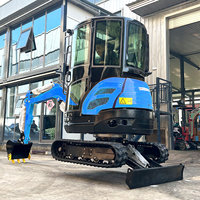 LIVRAISON GRATUITE Mini-excavatrice de 2 tonnes avec flèche pivotante EPA Euro 5 Kubota, excavatrice compacte sur chenilles pour l'agriculture et la construction