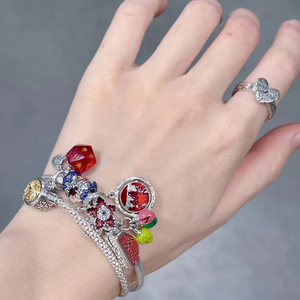 <span class=keywords><strong>Bracciale</strong></span> Pandora in <span class=keywords><strong>Argento</strong></span> <span class=keywords><strong>925</strong></span> con Chiusura a Cuore e Catena a Osso di Serpente Fai-da-Te per Signore - Affascinante <span class=keywords><strong>Bracciale</strong></span> con Perline - Product Image 4