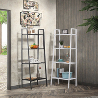 Étagère en acier au carbone moderne à cinq niveaux, support de rangement sur pied, organisateur multifonctionnel pour salon
