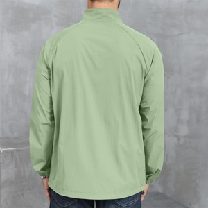 Sweat-shirt léger à manches longues pour homme avec fermeture éclair quart de tour, idéal pour le golf, la randonnée, la course à pied et l'entraînement, avec poche – Collection été ODM - Product Image 2