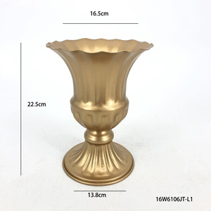 Nuevo Florero de Mesa Moderno de Hierro Forjado a Mano de Alta Calidad para Bodas, Hoteles y Habitaciones, Blanco/Dorado/Gris, Tamaños S/<span class=keywords><strong>M</strong></span>/L - Product Image 3