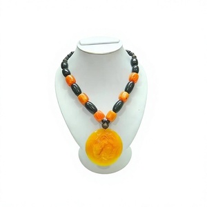 Collar Geométrico Elegante para Mujer, Cadena de Cuentas de Resina Negra, Joyería de Fiesta, Accesorio de Moda para Mujer - Product Image 2