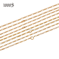 Bijoux Hip Hop AU750 18K or massif, chaîne à maillons français, collier de haute qualité, vente en gros, chaîne en Stock