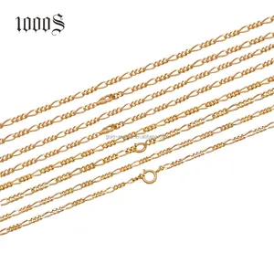 Hip Hop takı AU750 18K katı altın Franco Link zinciri kolye yüksek kalite toptan stok zinciri