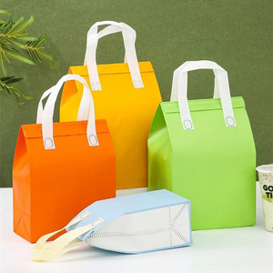 Reusable Non-Woven Tote Bags for Food & Drinks Portable Fabric Insulated for Hot & Cold Delivery Cake Packaging Pouches - Product Image 3