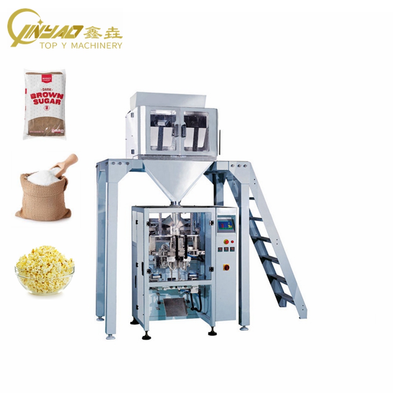 Автоматическая 1 кг упаковочная машина для попкорна, риса и сахара