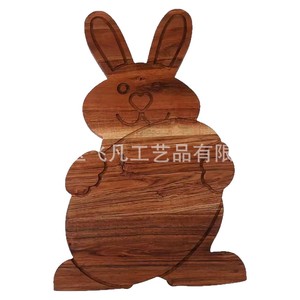 ถาดรูปกระต่ายไม้ 37 ซม. สำหรับใช้ในครัวหรือบนโต๊ะงานเลี้ยง - Product Image 5