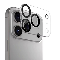 Film protecteur d'objectif d'appareil photo transparent de haute qualité pour iPhone 17 Pro Max, protection d'objectif en verre mat anti-rayures pour iPhone 17 Air