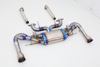 Système d'échappement à soupape personnalisé 304 en acier inoxydable/titane conçu pour Aston Martin Vantage 4.0T V8