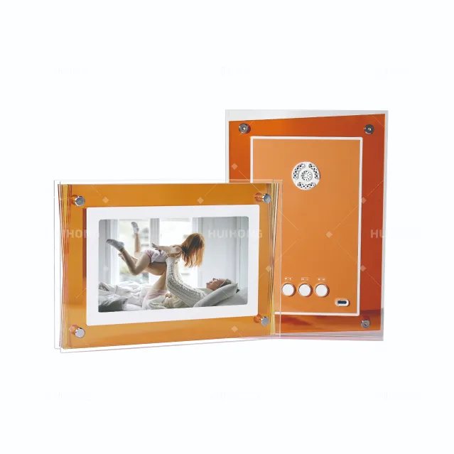 Produtos de mercado primeiro colorido NFT álbum eletrônico transparente digital acrílico jogador movimento vídeo photo frame do mundo