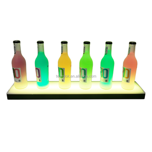 Estantes de exhibición de botellas de licor LED de 24 pulgadas Profundidad 12cm/4,75 "| Estante de exhibición de licor iluminado de <span class=keywords><strong>colores</strong></span> RGB LED de pared flotante - Product Image 4