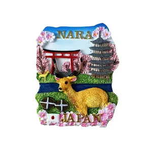 Custom fridge magnets travel Japan NARA CITY Landscape Handmade Decoration gift souvenirs 3D magnet