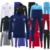 Jaket Sepak Bola Klub Pria Terbaru 2026, Bahan Bernapas Cepat Kering 100% Poliester, Ritsleting, Saku, Semua Model, Grosir