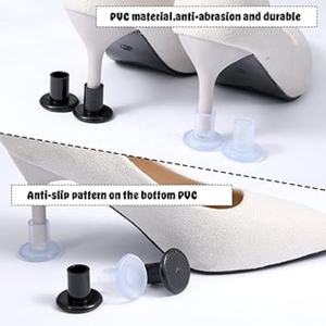 Cubiertas Antideslizantes y Acolchadas para Tacones de Baile Latino, Protectores de PVC para Tacones Altos, Kit de Cuidado de Calzado - Product Image 3